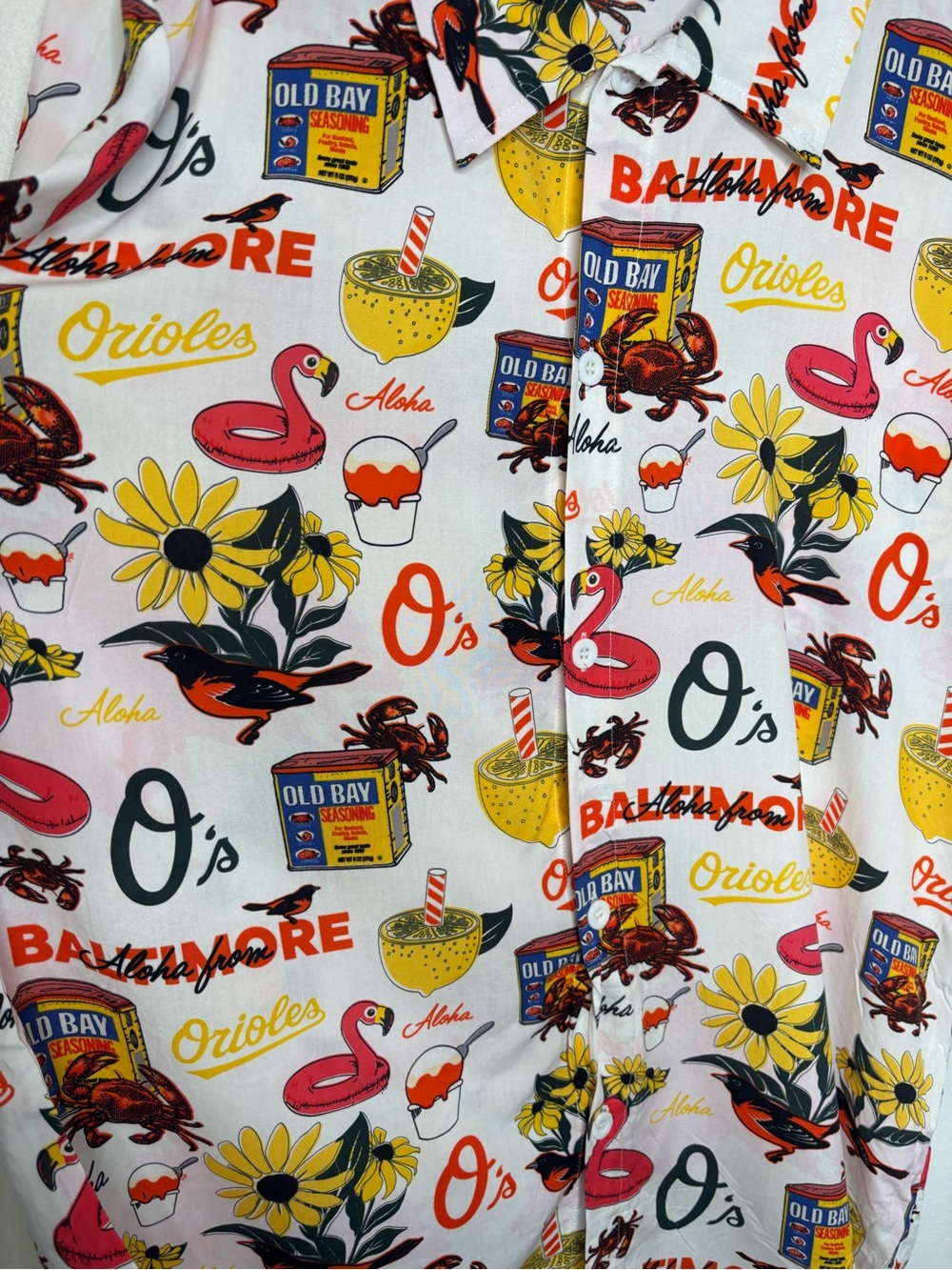 Baltimore Orioles Hawaiian Button Down Shirt XL - Picture 6 of 6